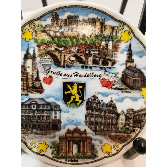 Vtg Kleiber Made in Germany GruBe Aus Heidelberg Miniature Collector Plate 3.75" - Picture 2 of 9